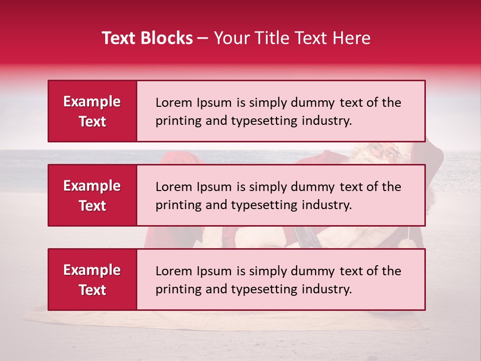 Santa Sky Man PowerPoint Template