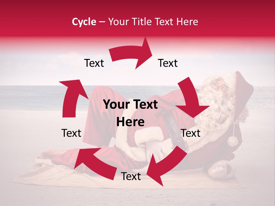 Santa Sky Man PowerPoint Template