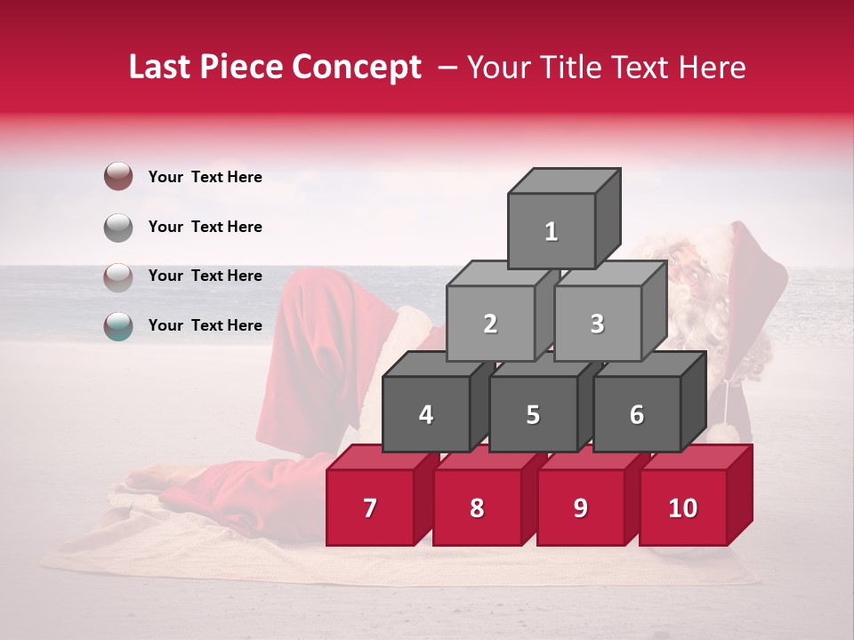 Santa Sky Man PowerPoint Template