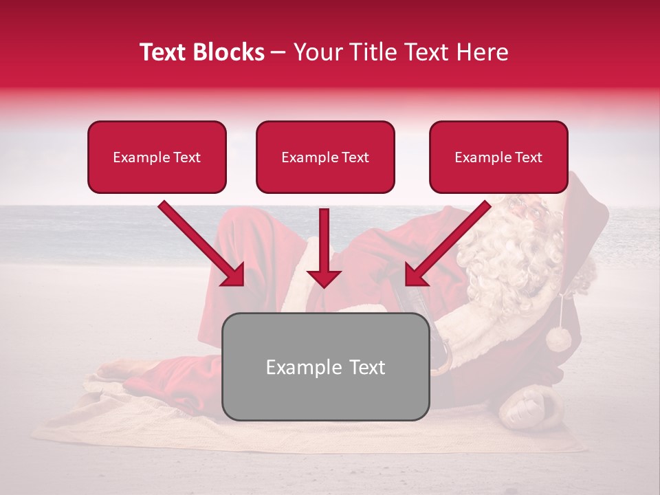 Santa Sky Man PowerPoint Template