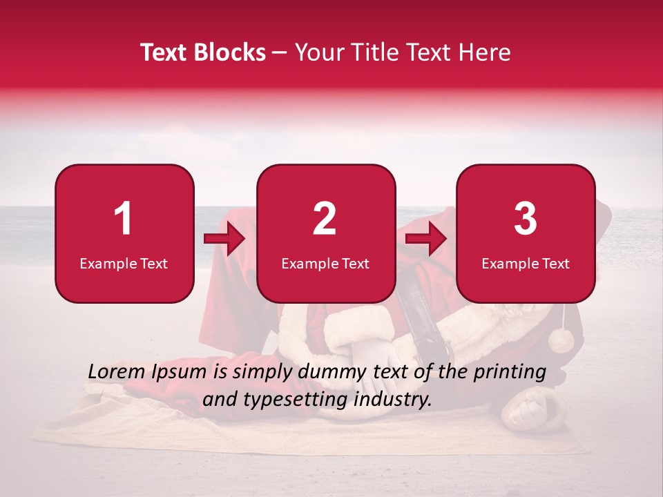 Santa Sky Man PowerPoint Template