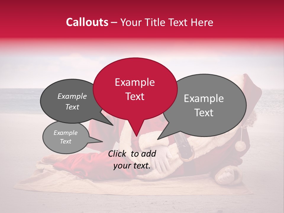 Santa Sky Man PowerPoint Template