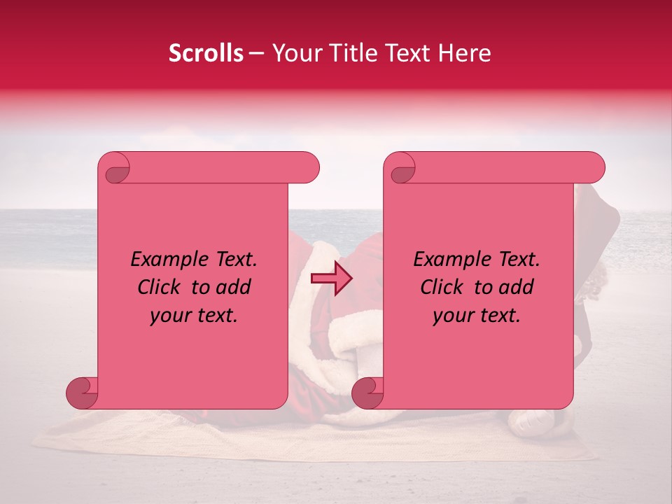 Santa Sky Man PowerPoint Template