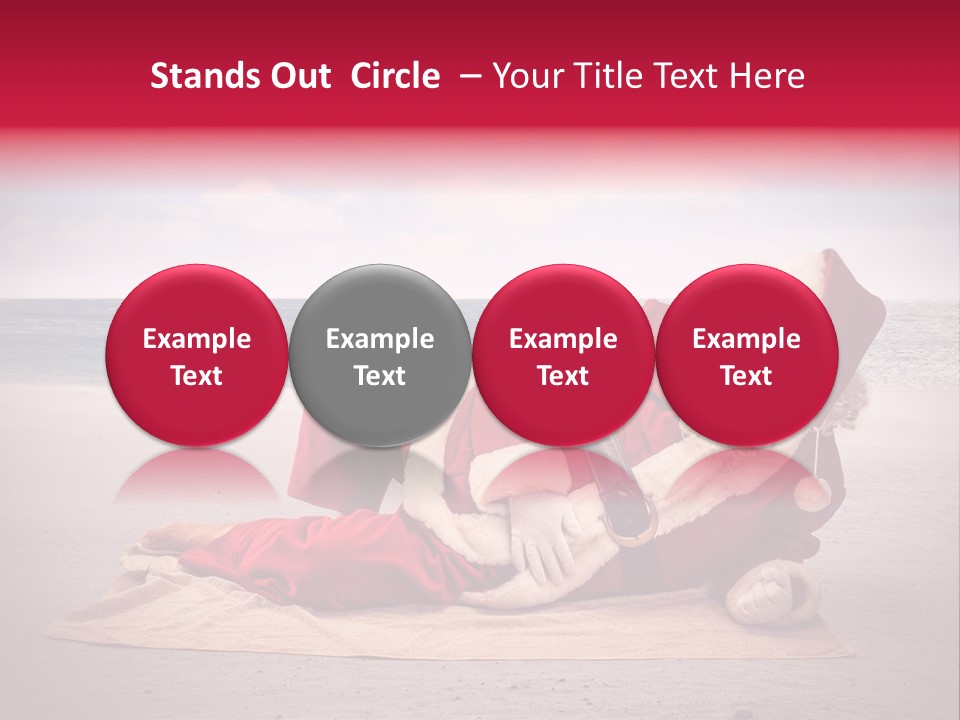 Santa Sky Man PowerPoint Template