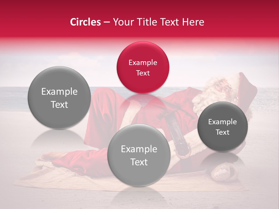 Santa Sky Man PowerPoint Template