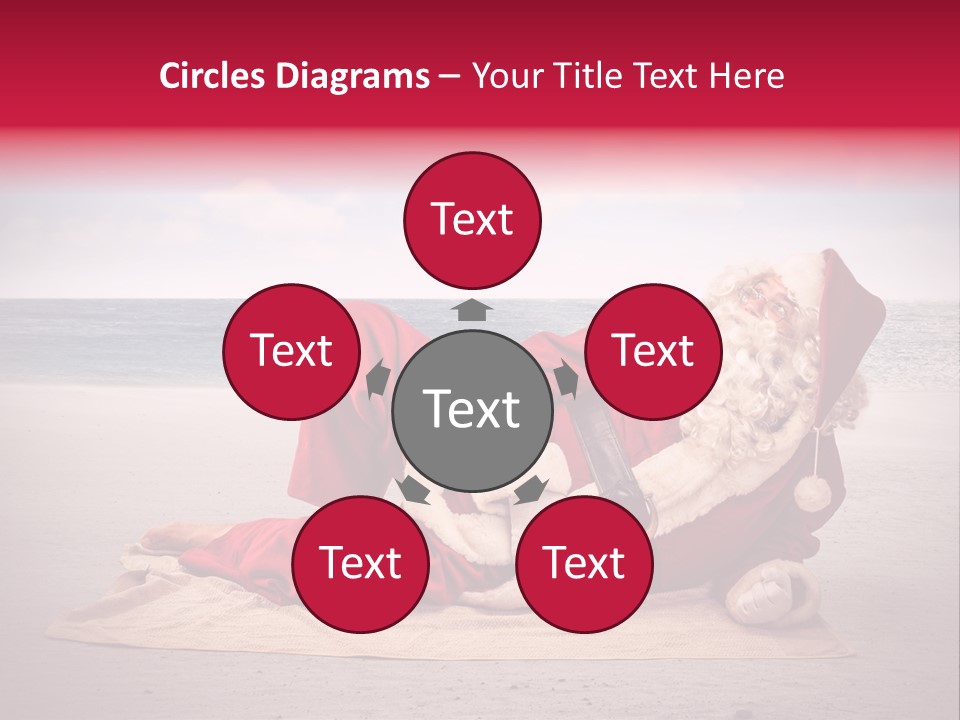 Santa Sky Man PowerPoint Template