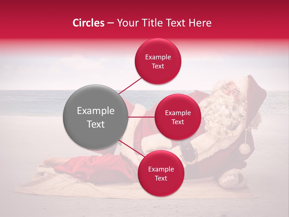 Santa Sky Man PowerPoint Template