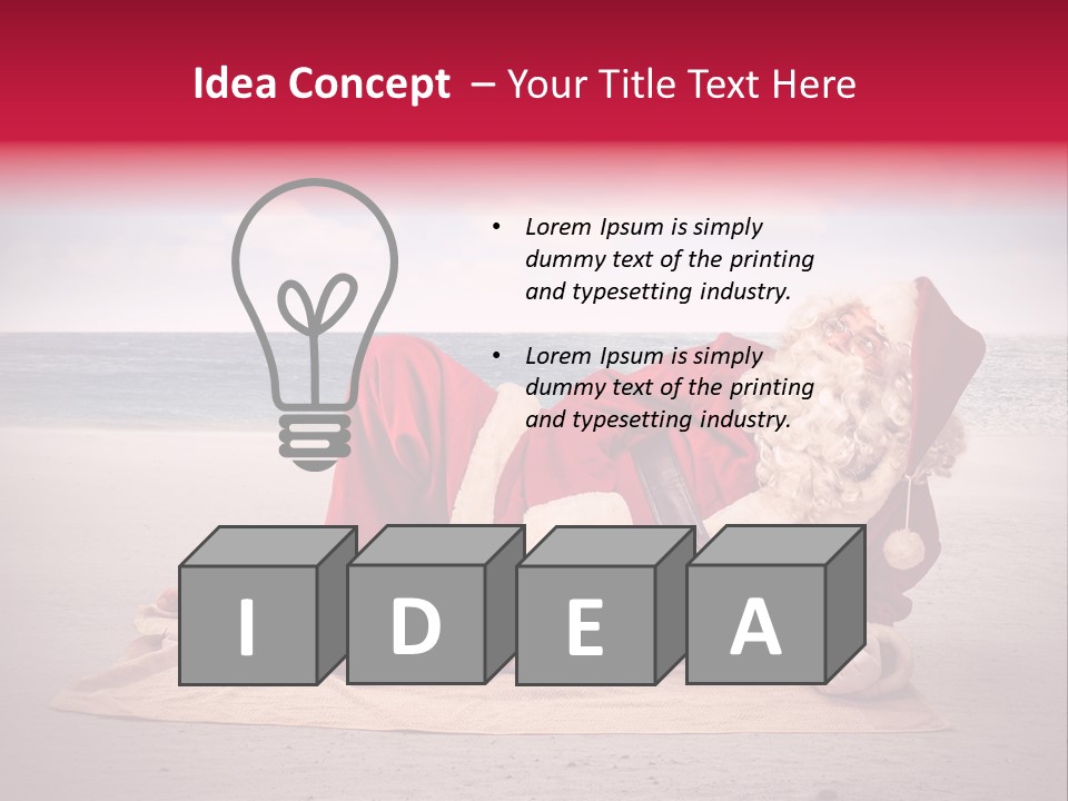 Santa Sky Man PowerPoint Template