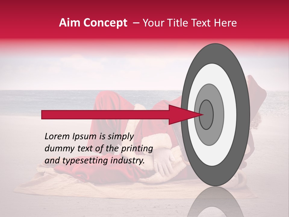 Santa Sky Man PowerPoint Template