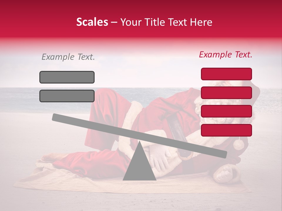 Santa Sky Man PowerPoint Template