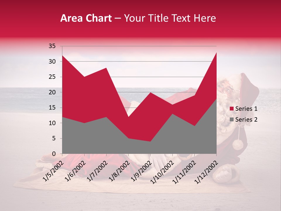 Santa Sky Man PowerPoint Template