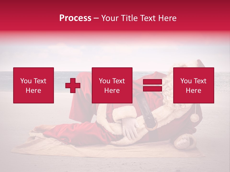 Santa Sky Man PowerPoint Template