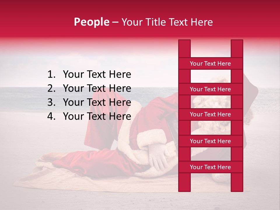 Santa Sky Man PowerPoint Template