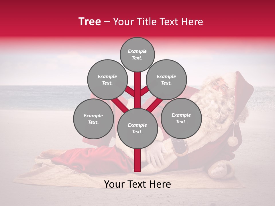 Santa Sky Man PowerPoint Template