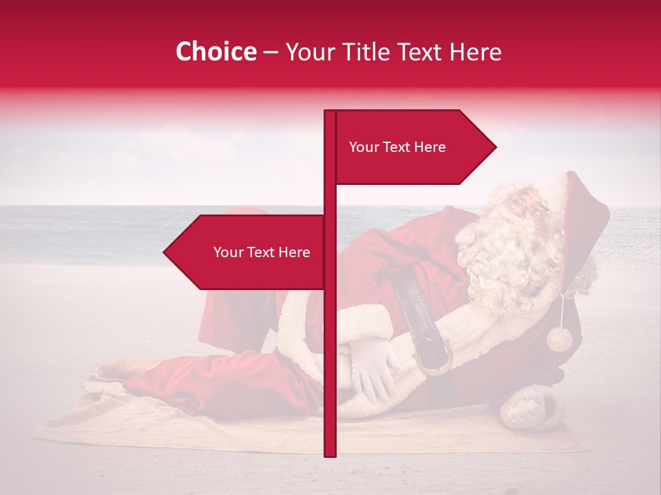 Santa Sky Man PowerPoint Template
