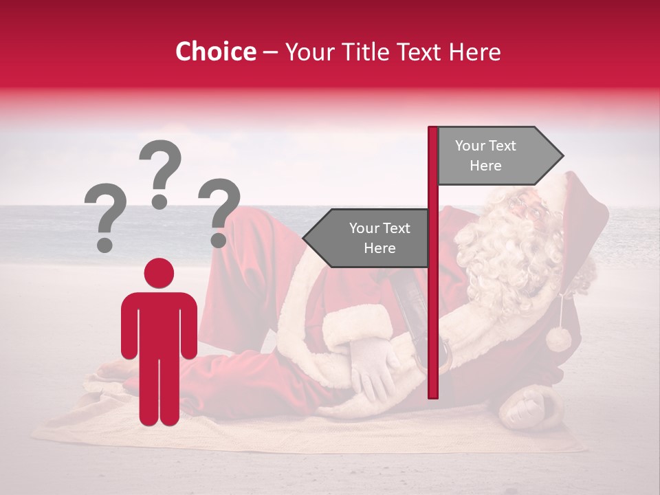 Santa Sky Man PowerPoint Template