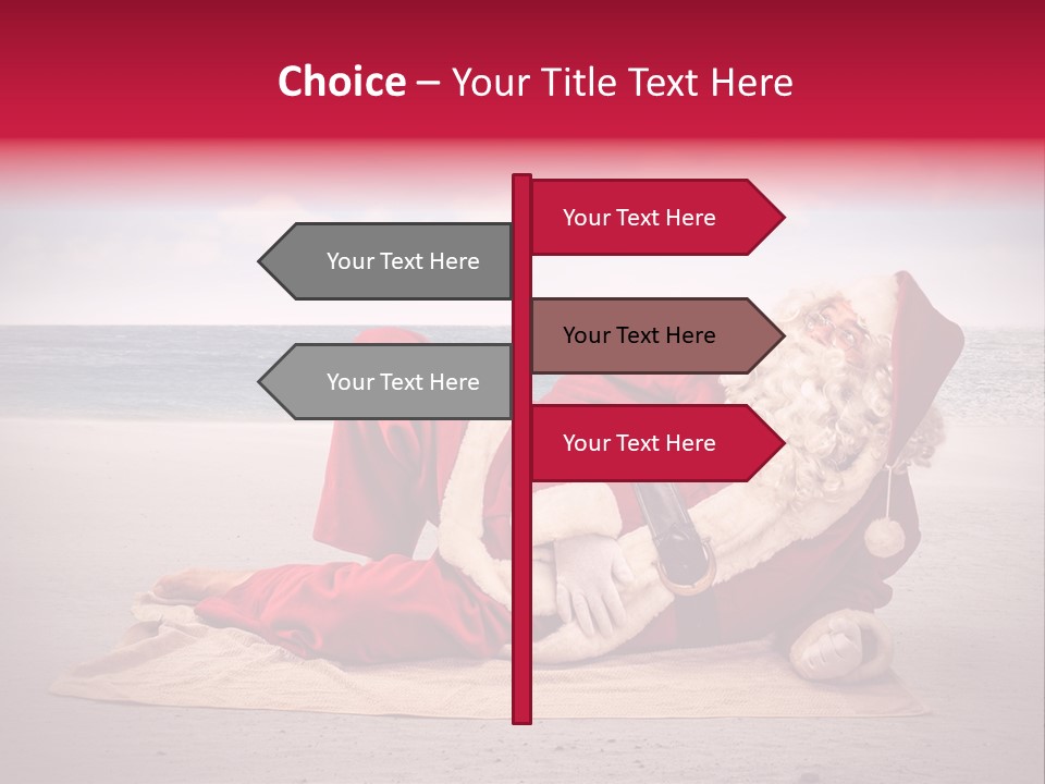 Santa Sky Man PowerPoint Template