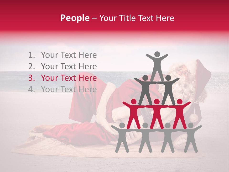 Santa Sky Man PowerPoint Template