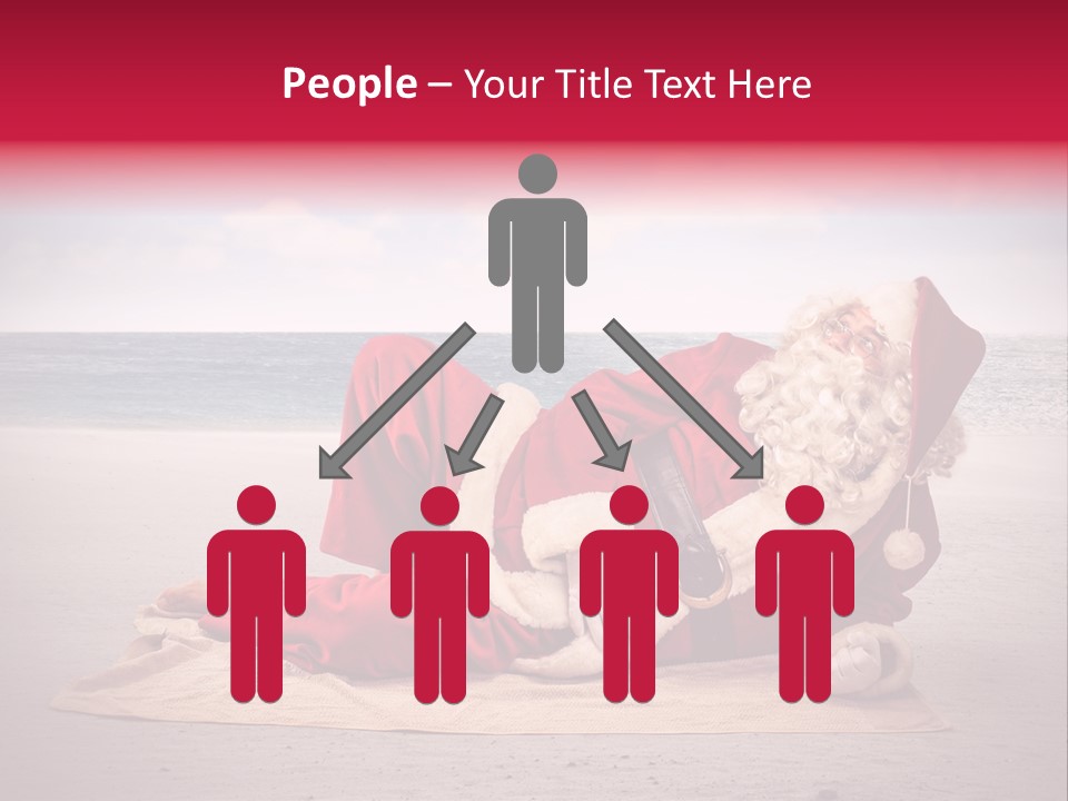 Santa Sky Man PowerPoint Template