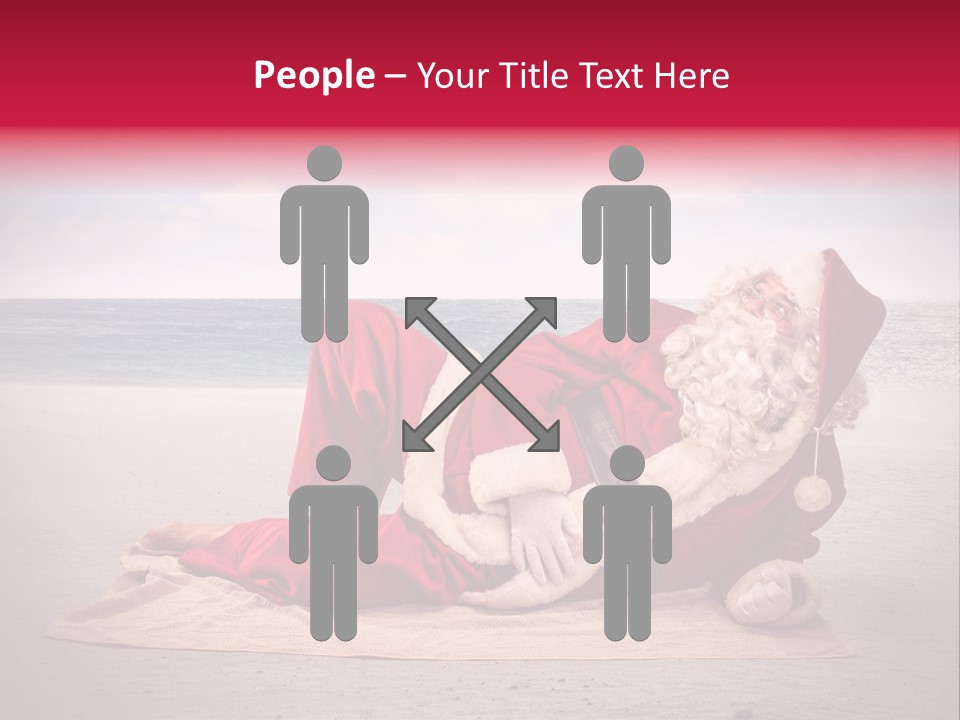 Santa Sky Man PowerPoint Template