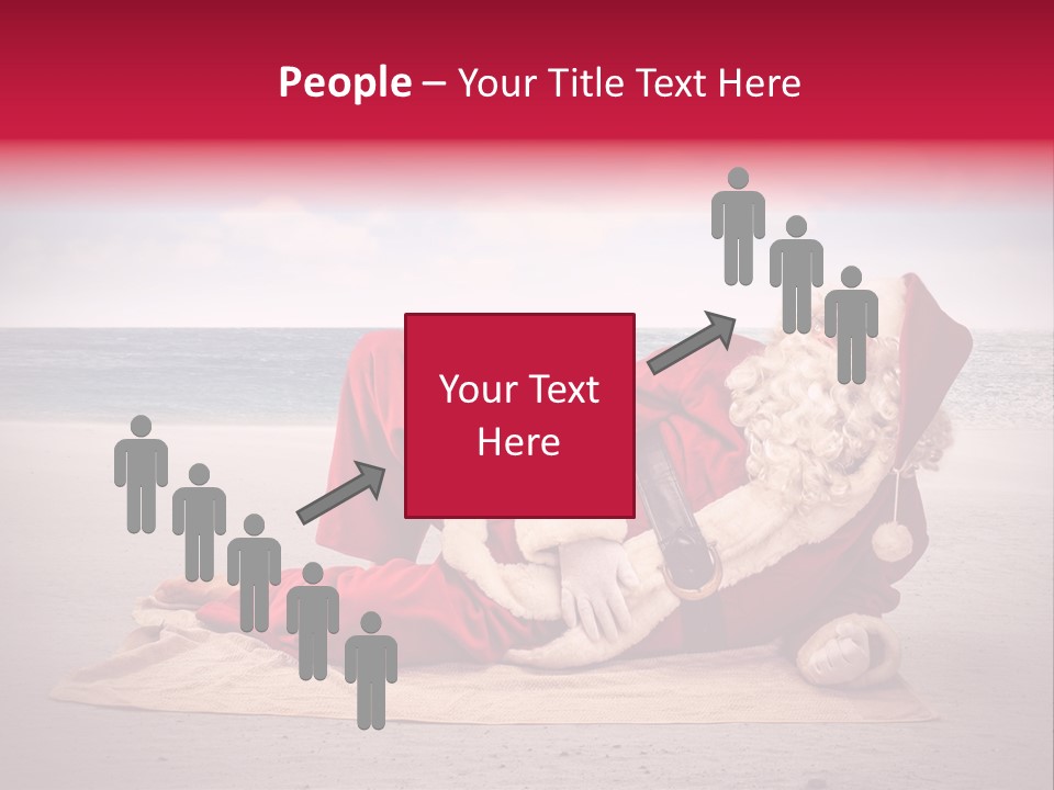 Santa Sky Man PowerPoint Template