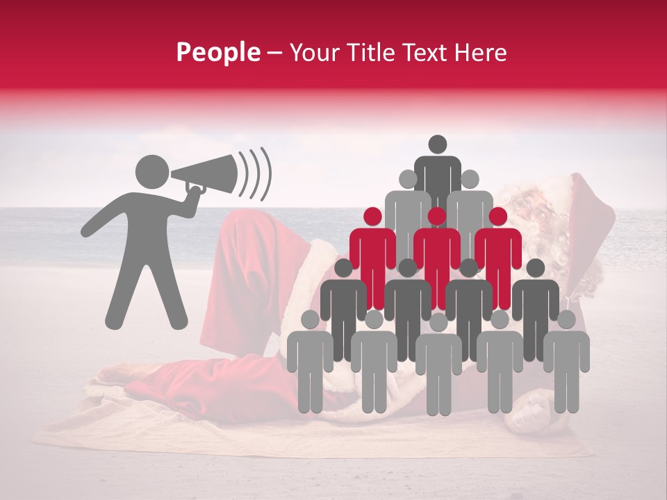 Santa Sky Man PowerPoint Template