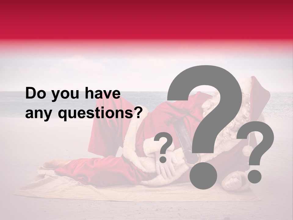 Santa Sky Man PowerPoint Template