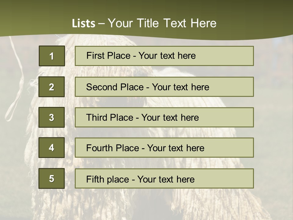 Charming Full Length Curly PowerPoint Template