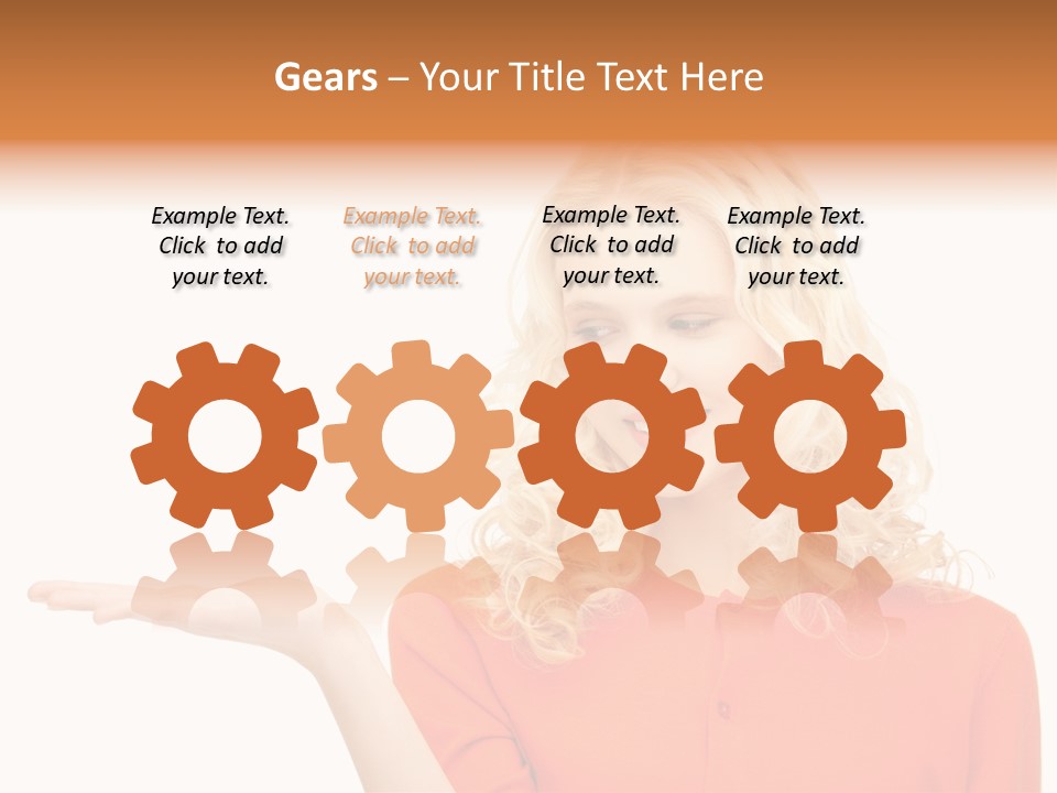 Spinner Object Pin PowerPoint Template