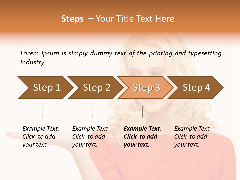 Spinner Object Pin PowerPoint Template
