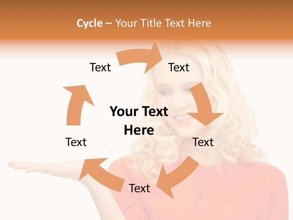Spinner Object Pin PowerPoint Template
