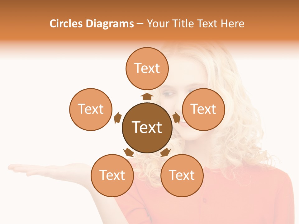 Spinner Object Pin PowerPoint Template