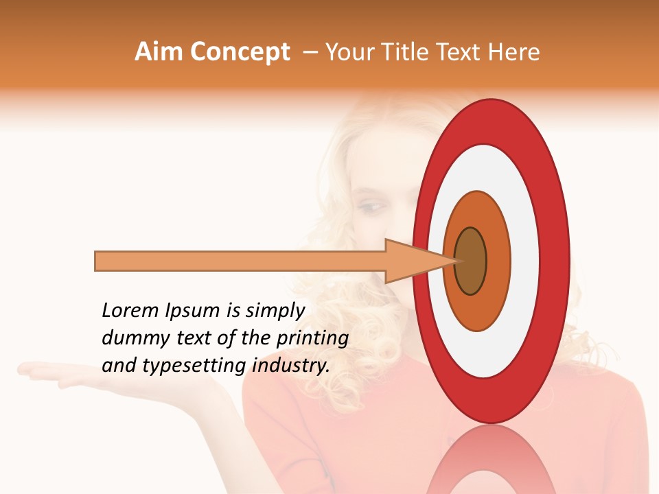 Spinner Object Pin PowerPoint Template