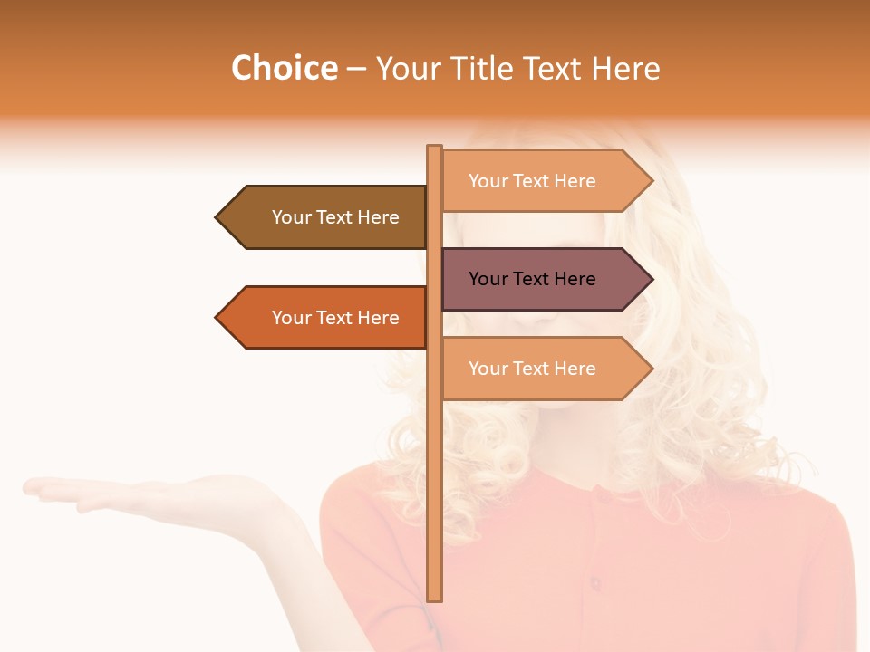 Spinner Object Pin PowerPoint Template
