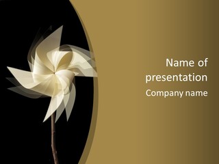 Spinner Object Pin PowerPoint Template