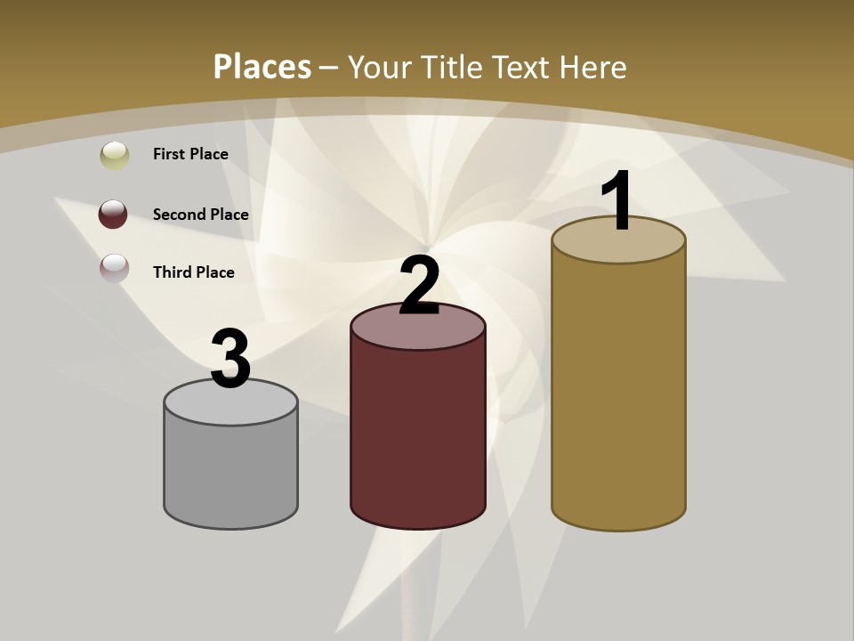 Spinner Object Pin PowerPoint Template