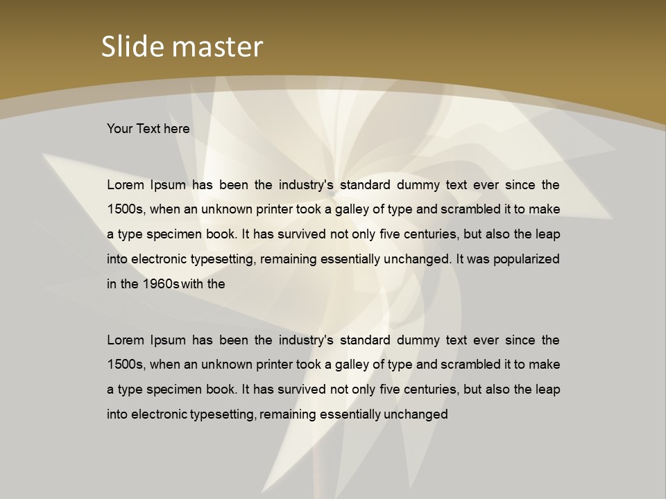 Spinner Object Pin PowerPoint Template