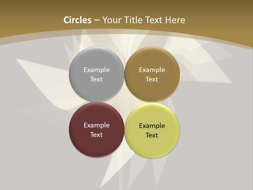 Spinner Object Pin PowerPoint Template