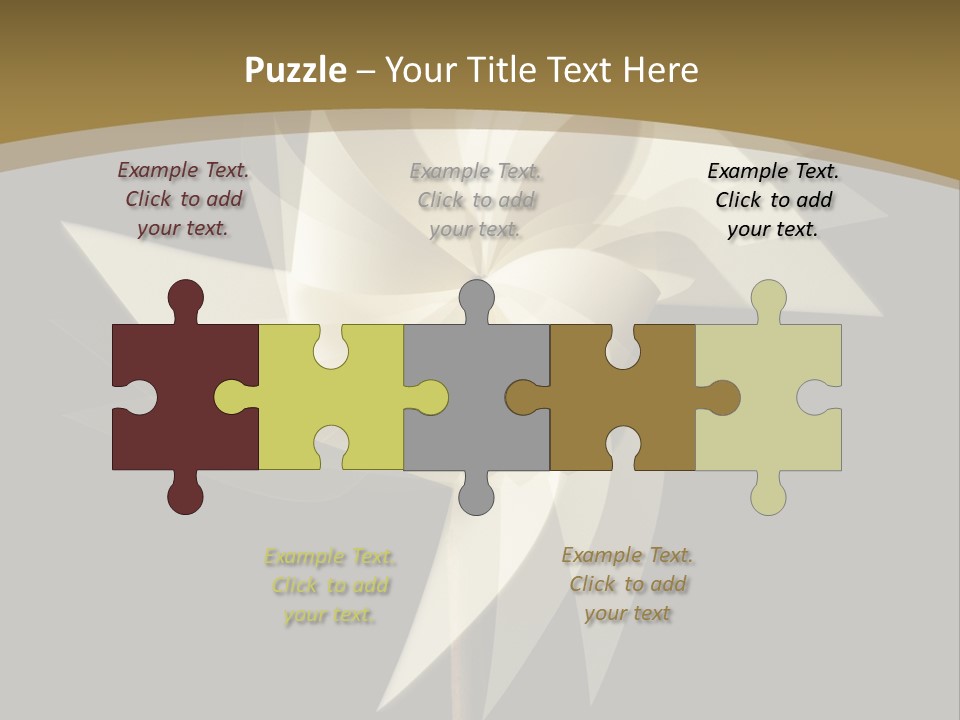 Spinner Object Pin PowerPoint Template