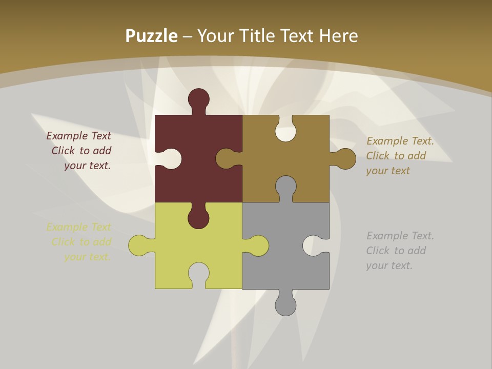 Spinner Object Pin PowerPoint Template