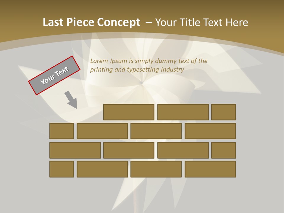 Spinner Object Pin PowerPoint Template