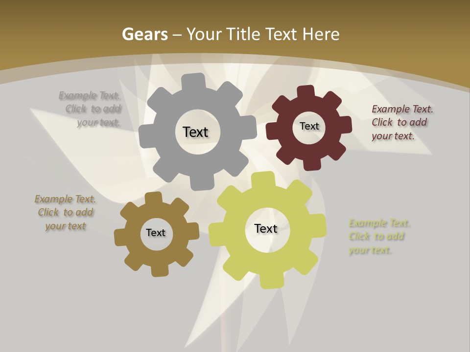 Spinner Object Pin PowerPoint Template
