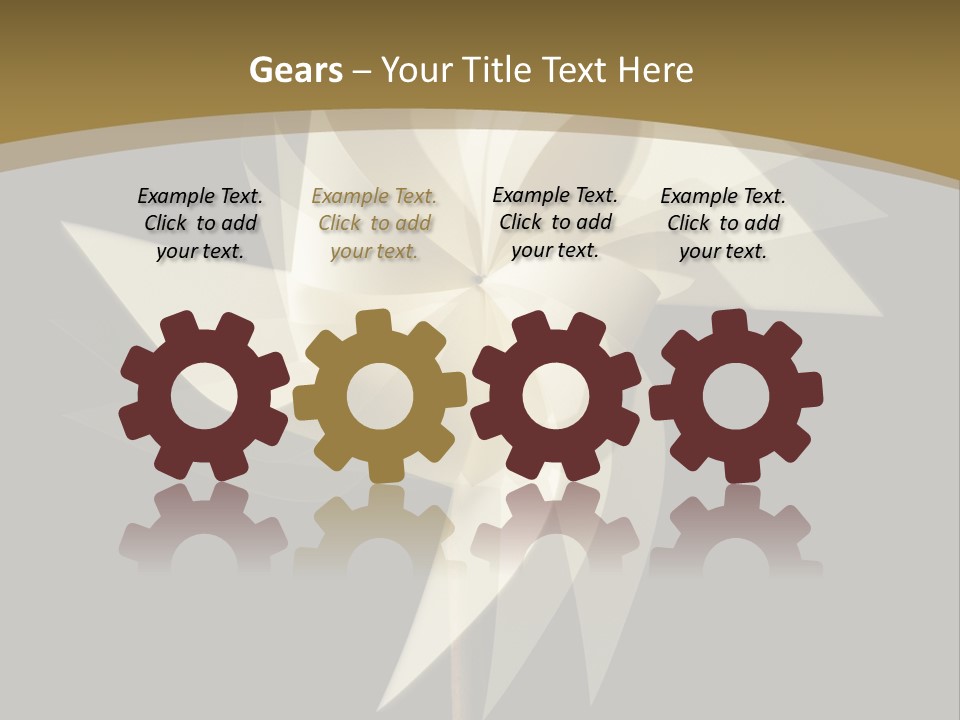 Spinner Object Pin PowerPoint Template