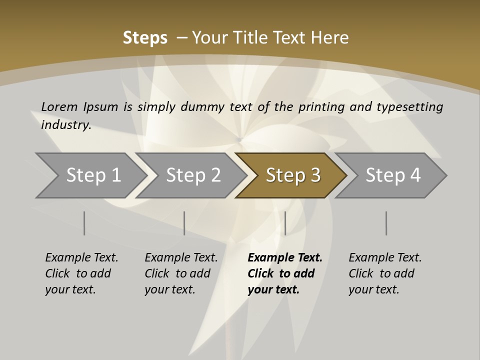 Spinner Object Pin PowerPoint Template