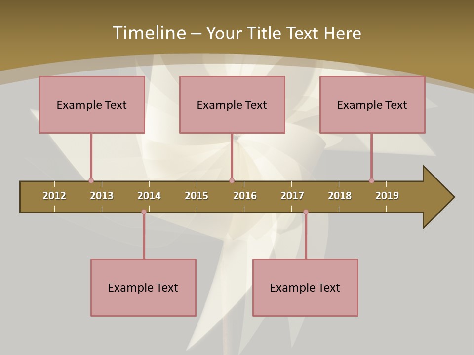 Spinner Object Pin PowerPoint Template