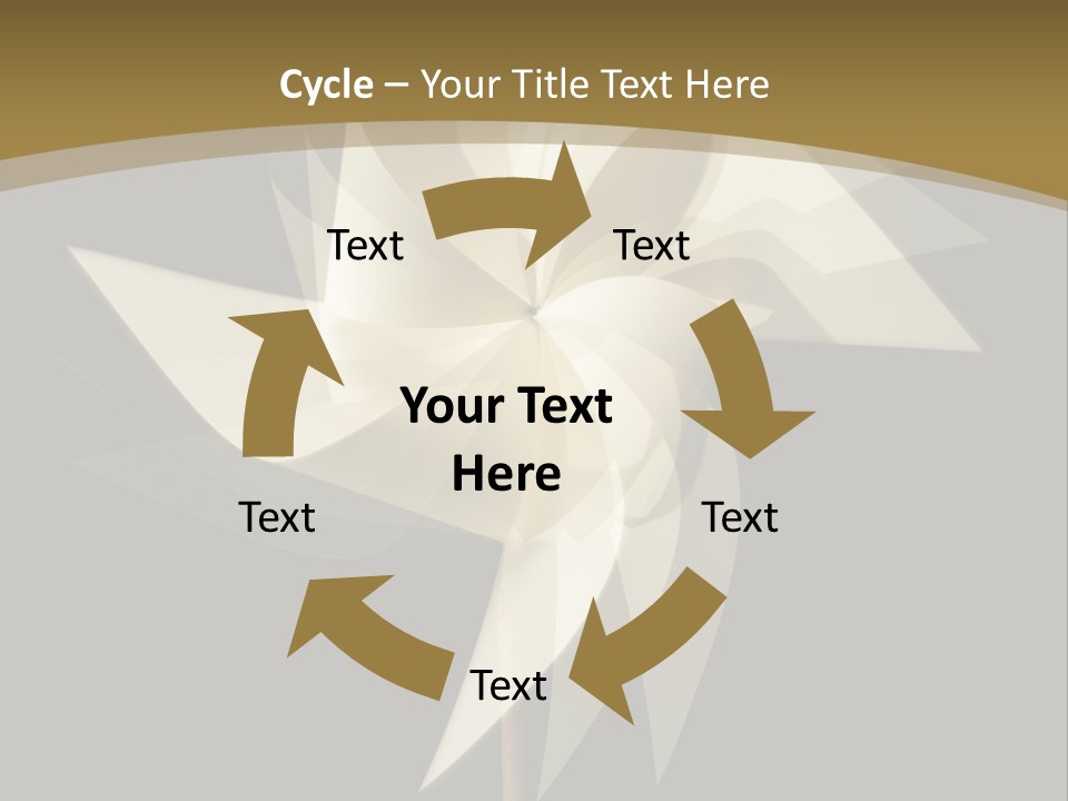 Spinner Object Pin PowerPoint Template