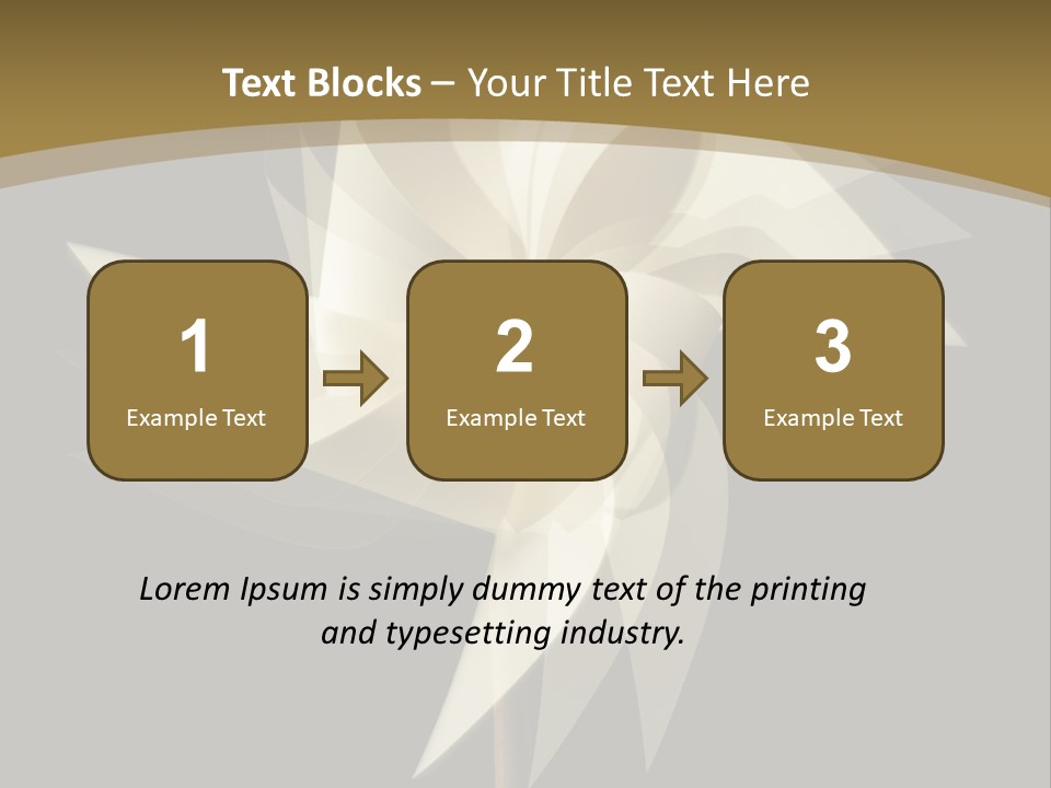 Spinner Object Pin PowerPoint Template