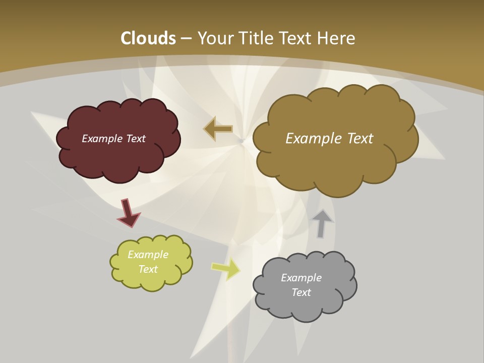 Spinner Object Pin PowerPoint Template