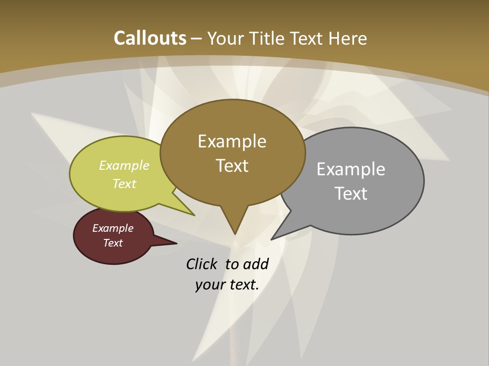 Spinner Object Pin PowerPoint Template