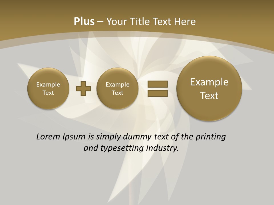 Spinner Object Pin PowerPoint Template